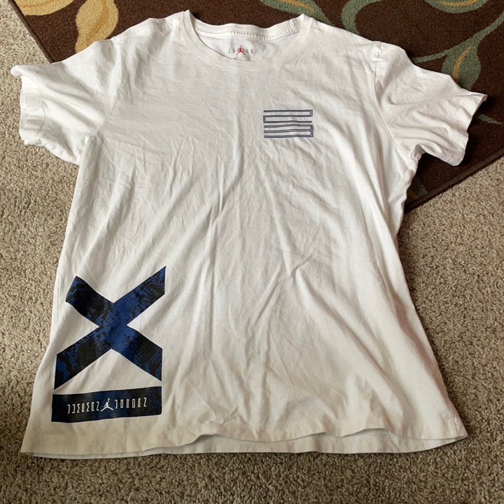 White jordan air shirt